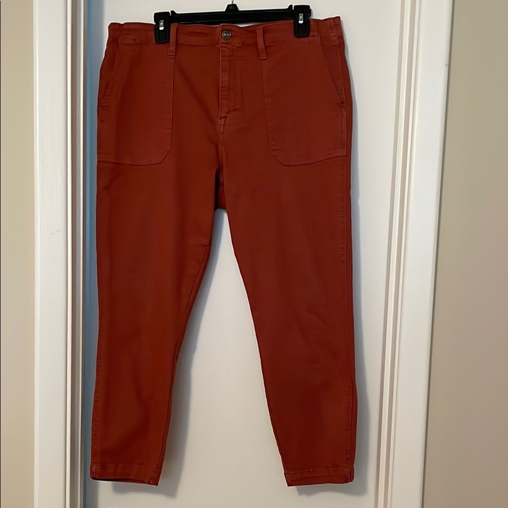 Rust Red Cropped Pants - Picture 2 of 6